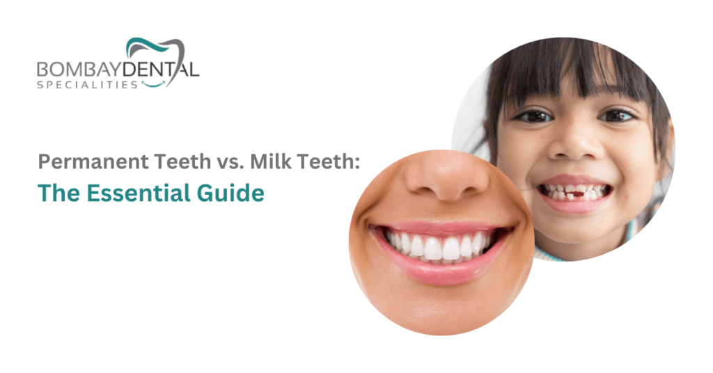 write the dental formula of milk teeth and permanent teeth